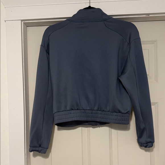 Mono B Blue Zip-Up Sweatshirt - Picture 3 of 3